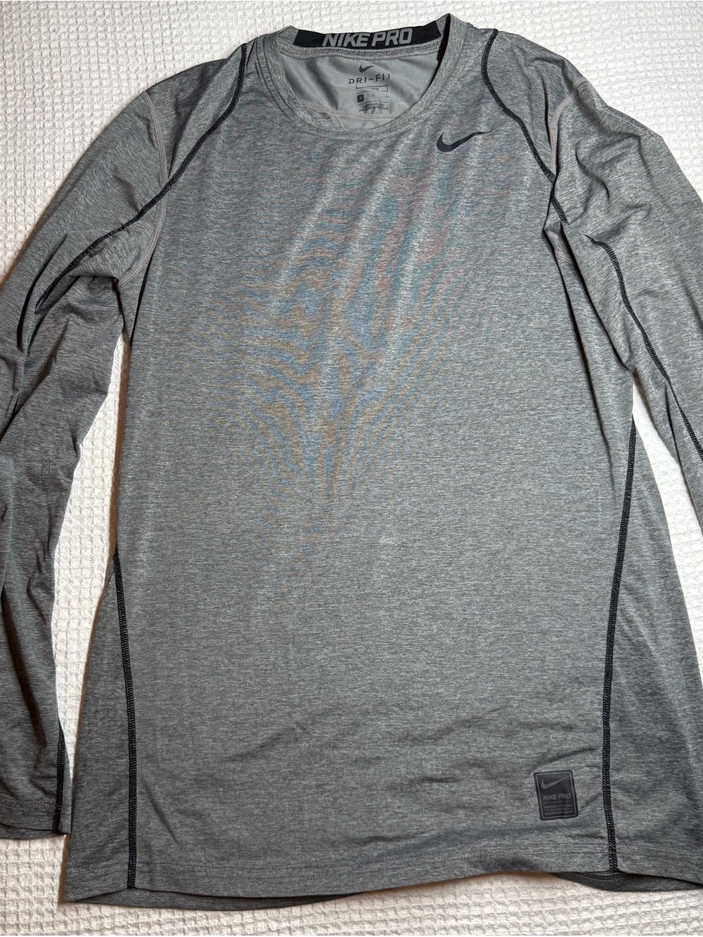 Nike Gray Long-Sleeve Dri-FIT Performance Shirt